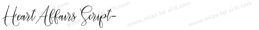 HeartAffairs Script字体转换